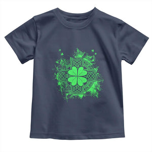 Celtic Knot Irish Shamrock Toddler T Shirt St Patricks Day TS02 Navy Print Your Wear