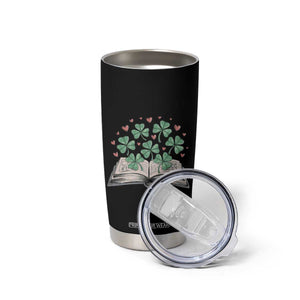 St Patricks Day Book Lover Tumbler Cup Librarian Core Lucky Shamrocks TS02 Print Your Wear