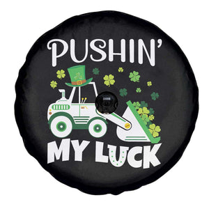 St Patricks Day Boys Truck Spare Tire Cover Pushing My Luck Tractor Toy Lover TS02 Print Your Wear