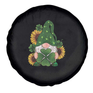 St Patrick's Day Cute Gnomes Spare Tire Cover Holding Shamrock Sunflower TS02 Print Your Wear