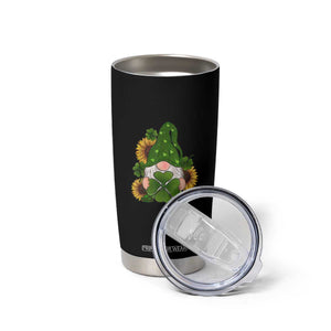 St Patrick's Day Cute Gnomes Tumbler Cup Holding Shamrock Sunflower TS02 Print Your Wear