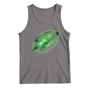 Lucky Shamrock Football Tank Top Irish Clover St Patricks Day Sport Lover TS02 Deep Heather Print Your Wear