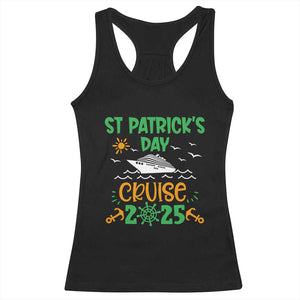 St Patricks Day Cruise Squad 2025 Matching Family Racerback Tank Top TS02 Black Print Your Wear