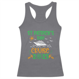 St Patricks Day Cruise Squad 2025 Matching Family Racerback Tank Top TS02 Charcoal Print Your Wear