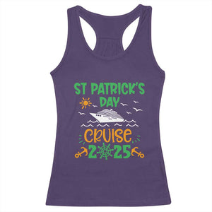 St Patricks Day Cruise Squad 2025 Matching Family Racerback Tank Top TS02 Purple Print Your Wear