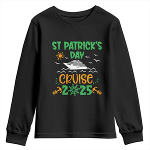 St Patricks Day Cruise Squad 2025 Matching Family Youth Sweatshirt TS02 Black Print Your Wear