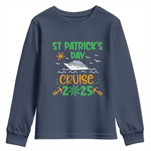 St Patricks Day Cruise Squad 2025 Matching Family Youth Sweatshirt TS02 Navy Print Your Wear