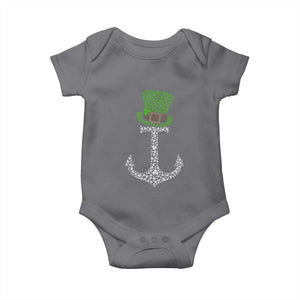 Lucky Shamrock Anchor Baby Onesie Leprechaun Cruise Squad St. Patrick's Day TS02 Charcoal Print Your Wear