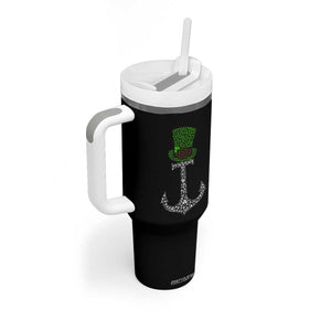 Lucky Shamrock Anchor Tumbler With Handle Leprechaun Cruise Squad St. Patrick's Day TS02 Print Your Wear