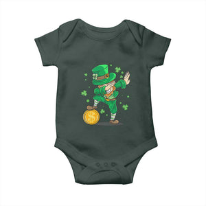 Cute Dabbing Leprechaun Baby Onesie Funny St Patricks Day TS02 Print Your Wear