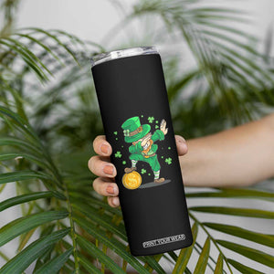 Cute Dabbing Leprechaun Skinny Tumbler Funny St Patricks Day TS02 Print Your Wear