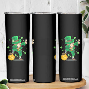 Cute Dabbing Leprechaun Skinny Tumbler Funny St Patricks Day TS02 Print Your Wear