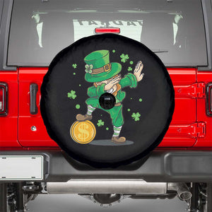 Cute Dabbing Leprechaun Spare Tire Cover Funny St Patricks Day TS02 Black Print Your Wear