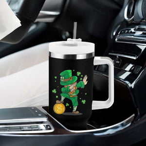 Cute Dabbing Leprechaun Tumbler With Handle Funny St Patricks Day TS02 Print Your Wear