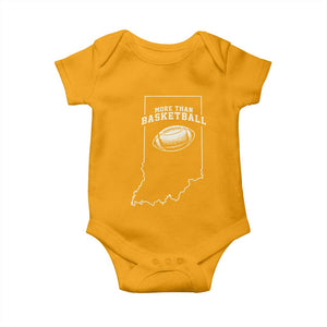 Indiana Football Era More Than Basketball Baby Onesie Hoosier State Fan Sports Pride TS02 Gold Print Your Wear