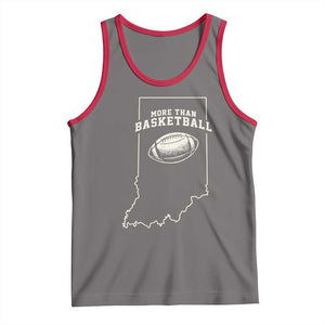 Indiana Football Era More Than Basketball Tank Top Hoosier State Fan Sports Pride TS02 Deep Heather Red Print Your Wear