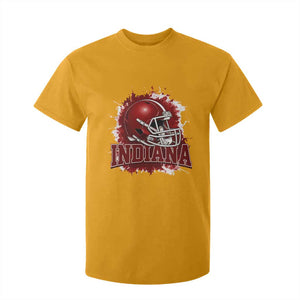 Indiana Game Day Energy T Shirt For Kid Football Helmet Splash Hoosier State Sports Pride TS02 Gold Print Your Wear