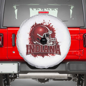 Indiana Game Day Energy Spare Tire Cover Football Helmet Splash Hoosier State Sports Pride TS02 White Print Your Wear