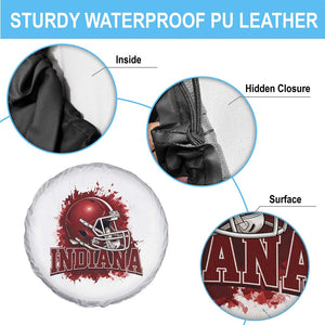 Indiana Game Day Energy Spare Tire Cover Football Helmet Splash Hoosier State Sports Pride TS02 Print Your Wear