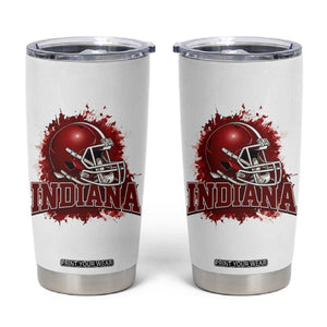 Indiana Game Day Energy Tumbler Cup Football Helmet Splash Hoosier State Sports Pride TS02 White Print Your Wear