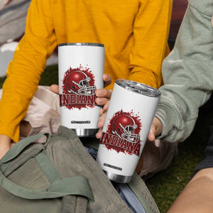 Indiana Game Day Energy Tumbler Cup Football Helmet Splash Hoosier State Sports Pride TS02 Print Your Wear