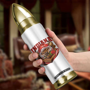 Indiana Football Spirit Bison with Rose Graphic Bullet Tumbler Hoosier State Sports Pride TS02 Print Your Wear