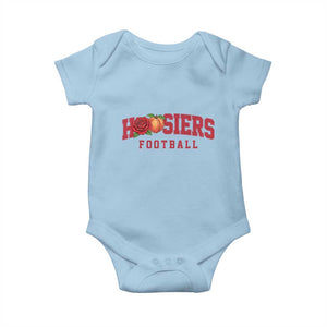 Hoosier State Pride Indiana Rose and Peach Baby Onesie Game Day Sports Pride TS02 Light Blue Print Your Wear