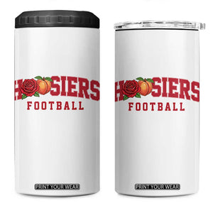 Hoosier State Pride Indiana Rose and Peach 4 in 1 Can Cooler Tumbler Game Day Sports Pride TS02 One Size: 16 oz White Print Your Wear
