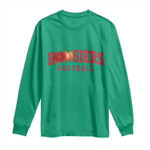 Hoosier State Pride Indiana Rose and Peach Long Sleeve Shirt Game Day Sports Pride TS02 Irish Green Print Your Wear