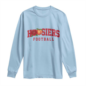 Hoosier State Pride Indiana Rose and Peach Long Sleeve Shirt Game Day Sports Pride TS02 Light Blue Print Your Wear