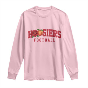 Hoosier State Pride Indiana Rose and Peach Long Sleeve Shirt Game Day Sports Pride TS02 Light Pink Print Your Wear