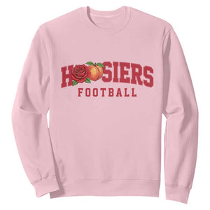 Hoosier State Pride Indiana Rose and Peach Sweatshirt Game Day Sports Pride TS02 Light Pink Print Your Wear