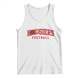 Hoosier State Pride Indiana Rose and Peach Tank Top Game Day Sports Pride TS02 White Print Your Wear