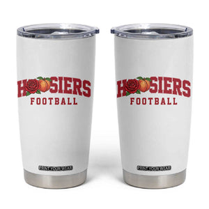 Hoosier State Pride Indiana Rose and Peach Tumbler Cup Game Day Sports Pride TS02 White Print Your Wear