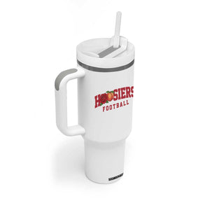 Hoosier State Pride Indiana Rose and Peach Tumbler With Handle Game Day Sports Pride TS02 Print Your Wear