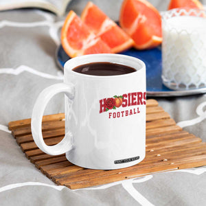 Hoosier State Pride Indiana Rose and Peach Coffee Mug Game Day Sports Pride TS02 Print Your Wear