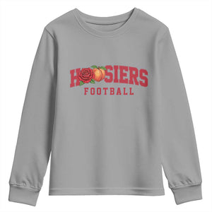 Hoosier State Pride Indiana Rose and Peach Youth Sweatshirt Game Day Sports Pride TS02 Sport Gray Print Your Wear