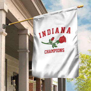 Indiana Champions Rose Hoosier State Graphic Garden Flag Game Day Sports Pride TS02 Print Your Wear