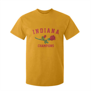 Indiana Champions Rose Hoosier State Graphic T Shirt For Kid Game Day Sports Pride TS02 Gold Print Your Wear