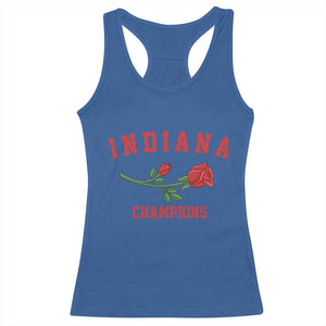 Indiana Champions Rose Hoosier State Graphic Racerback Tank Top Game Day Sports Pride TS02 Royal Blue Print Your Wear
