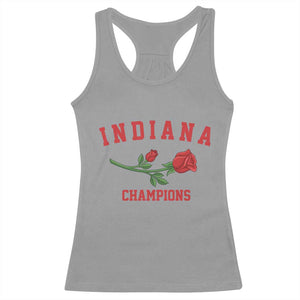Indiana Champions Rose Hoosier State Graphic Racerback Tank Top Game Day Sports Pride TS02 Sport Gray Print Your Wear