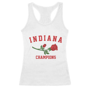 Indiana Champions Rose Hoosier State Graphic Racerback Tank Top Game Day Sports Pride TS02 White Print Your Wear