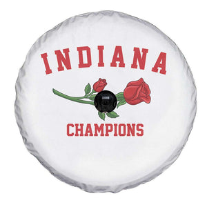 Indiana Champions Rose Hoosier State Graphic Spare Tire Cover Game Day Sports Pride TS02 Print Your Wear