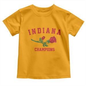 Indiana Champions Rose Hoosier State Graphic Toddler T Shirt Game Day Sports Pride TS02 Gold Print Your Wear
