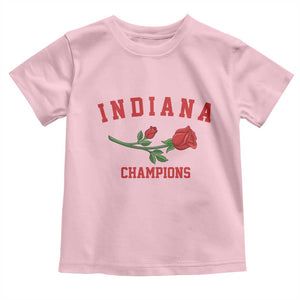 Indiana Champions Rose Hoosier State Graphic Toddler T Shirt Game Day Sports Pride TS02 Light Pink Print Your Wear