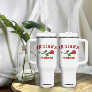 Indiana Champions Rose Hoosier State Graphic Tumbler With Handle Game Day Sports Pride TS02 Print Your Wear