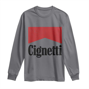 Cignetti Retro Red Box Long Sleeve Shirt Indiana Game Day Sports Fan TS02 Charcoal Print Your Wear
