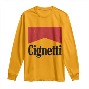 Cignetti Retro Red Box Long Sleeve Shirt Indiana Game Day Sports Fan TS02 Gold Print Your Wear