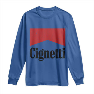 Cignetti Retro Red Box Long Sleeve Shirt Indiana Game Day Sports Fan TS02 Royal Blue Print Your Wear