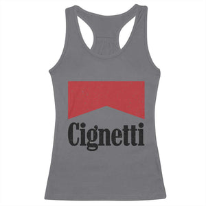 Cignetti Retro Red Box Racerback Tank Top Indiana Game Day Sports Fan TS02 Charcoal Print Your Wear